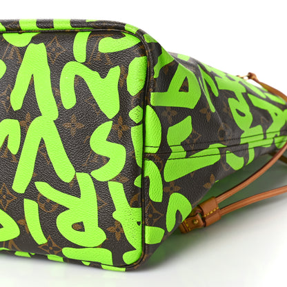 Louis Vuitton Monogram Graffiti Neverfull GM Green 8 of 9