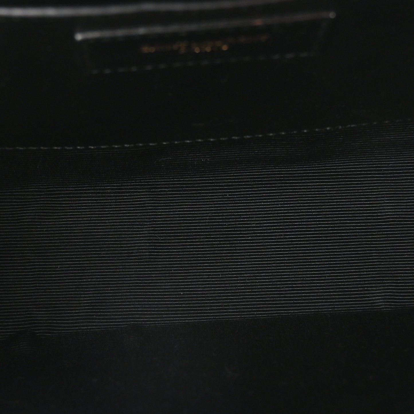 Grain De Poudre Textured Mixed Matelasse Triquilt Medium Monogram Satchel Black