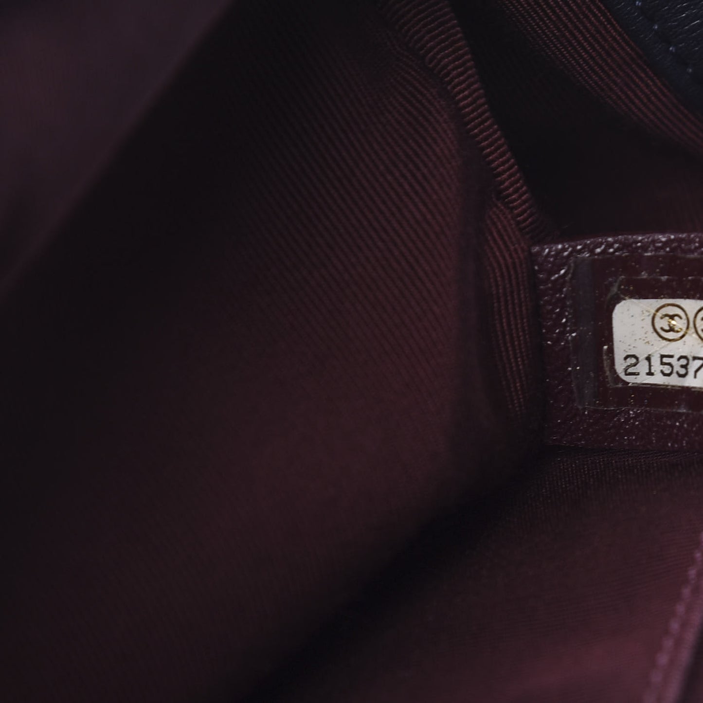 Calfskin Woven Medium Boy Flap Blue Burgundy