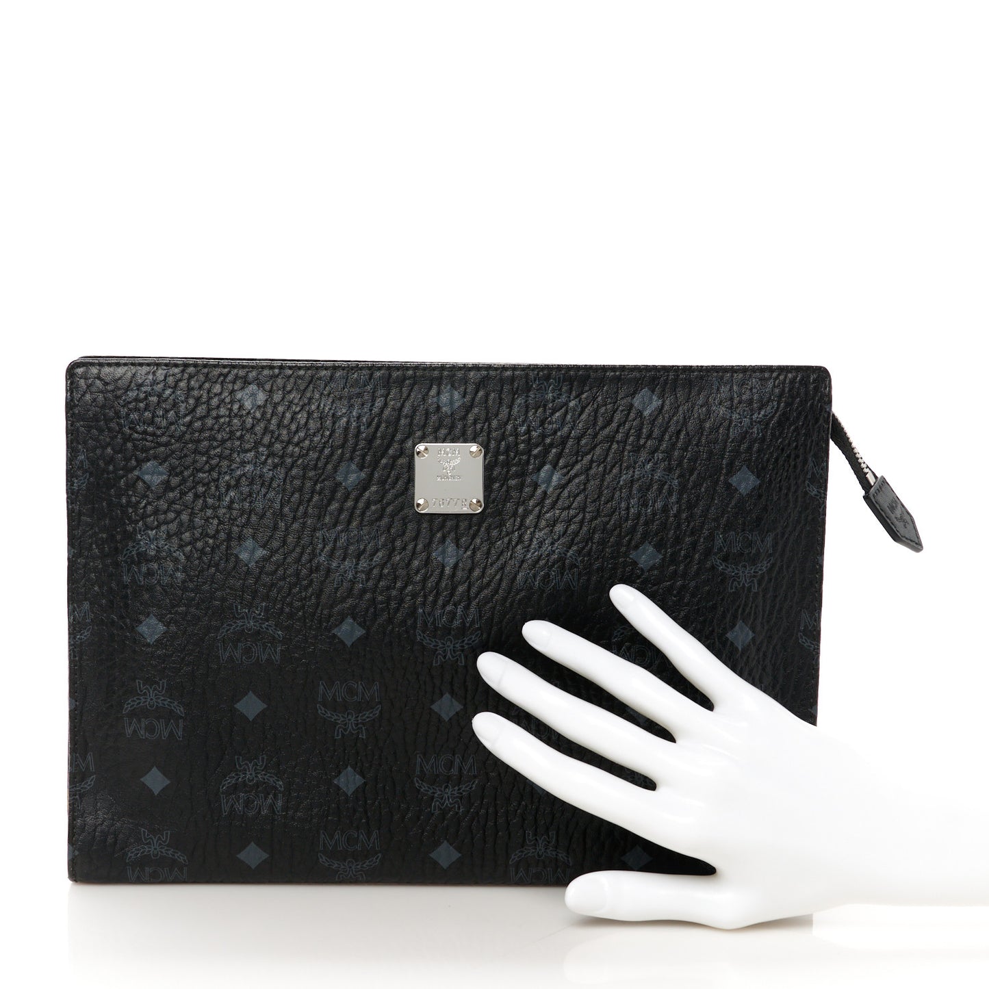 Visetos Medium Zip Pouch Black