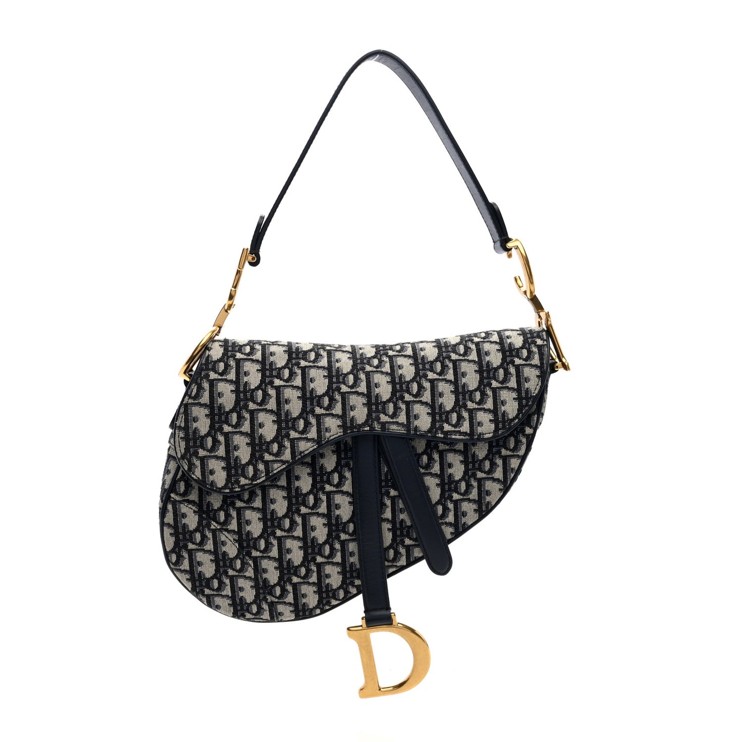 Oblique Saddle Bag Blue