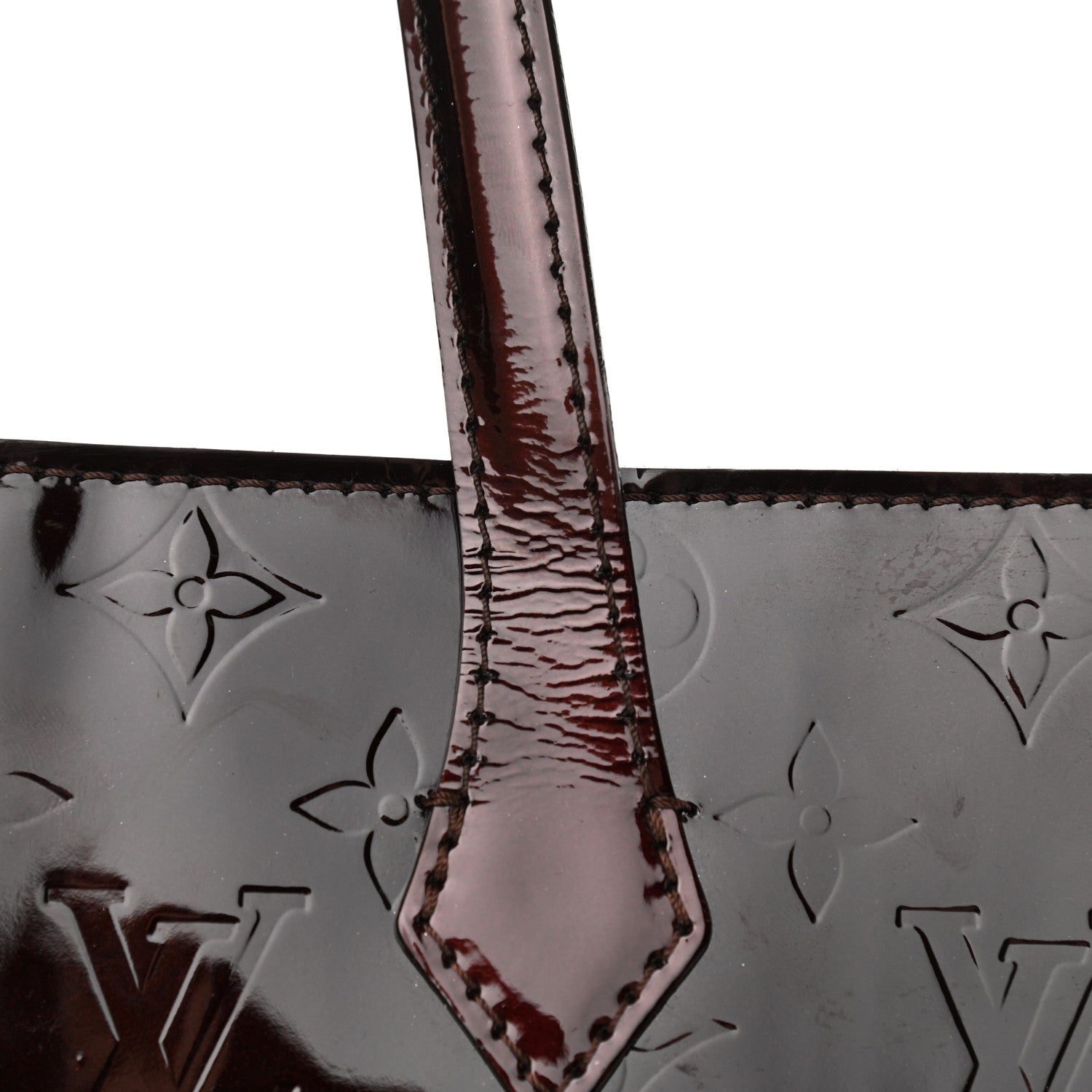 Louis Vuitton Vernis Wilshire GM Amarante 11 of 12