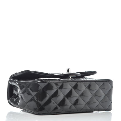 Chanel Striated Patent Quilted Mini Rectangular Flap Black 4 of 10
