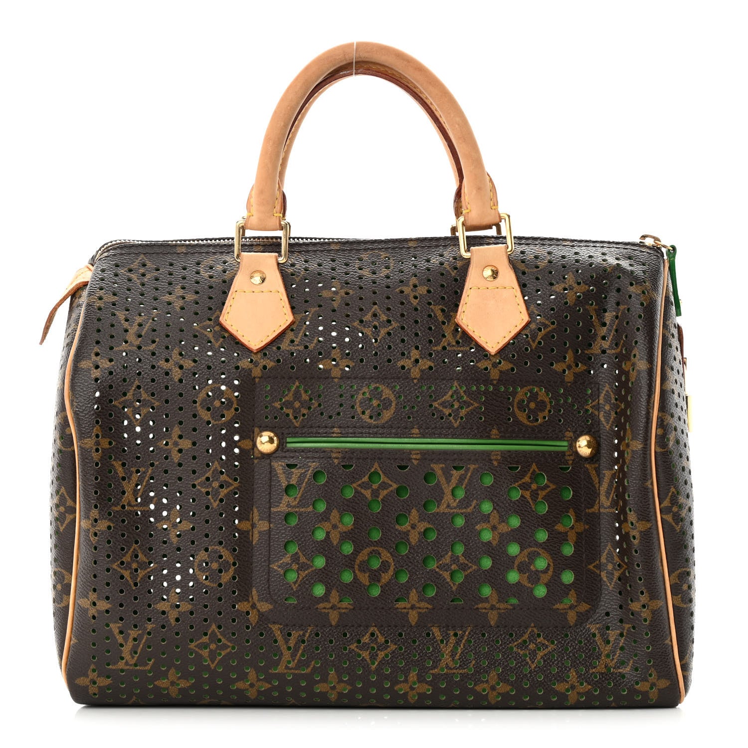 Louis Vuitton Monogram Perforated Speedy 30 Green 1 of 17