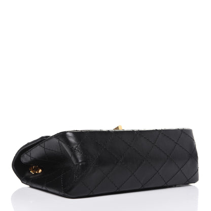 Chanel Aged Calfskin Quilted 2.55 Reissue Mini Flap Black 4 of 15