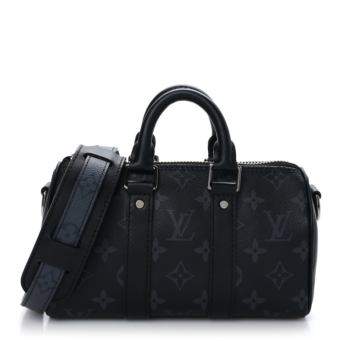 Reverse Monogram Eclipse Keepall XS Black