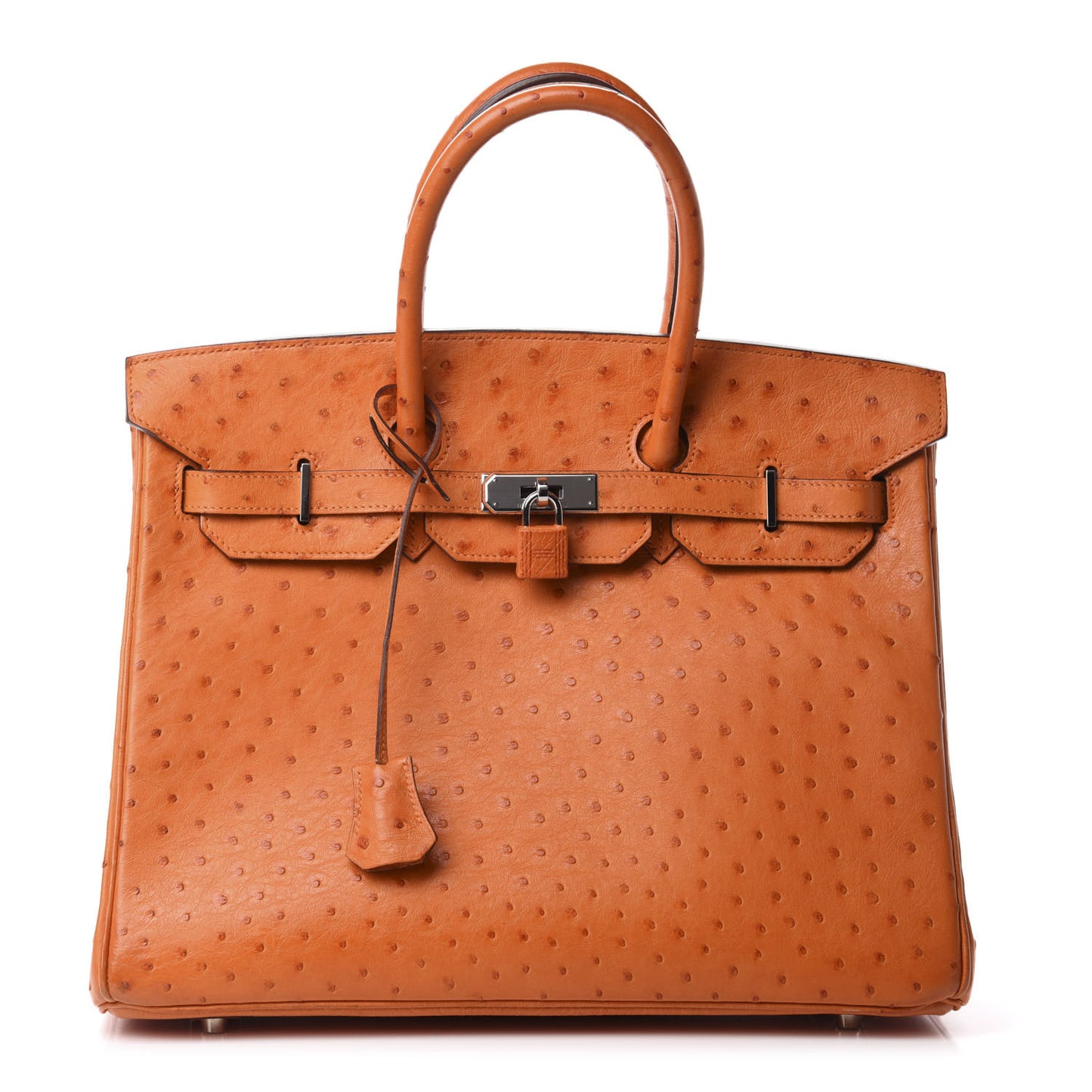 Ostrich Birkin 35 Orange