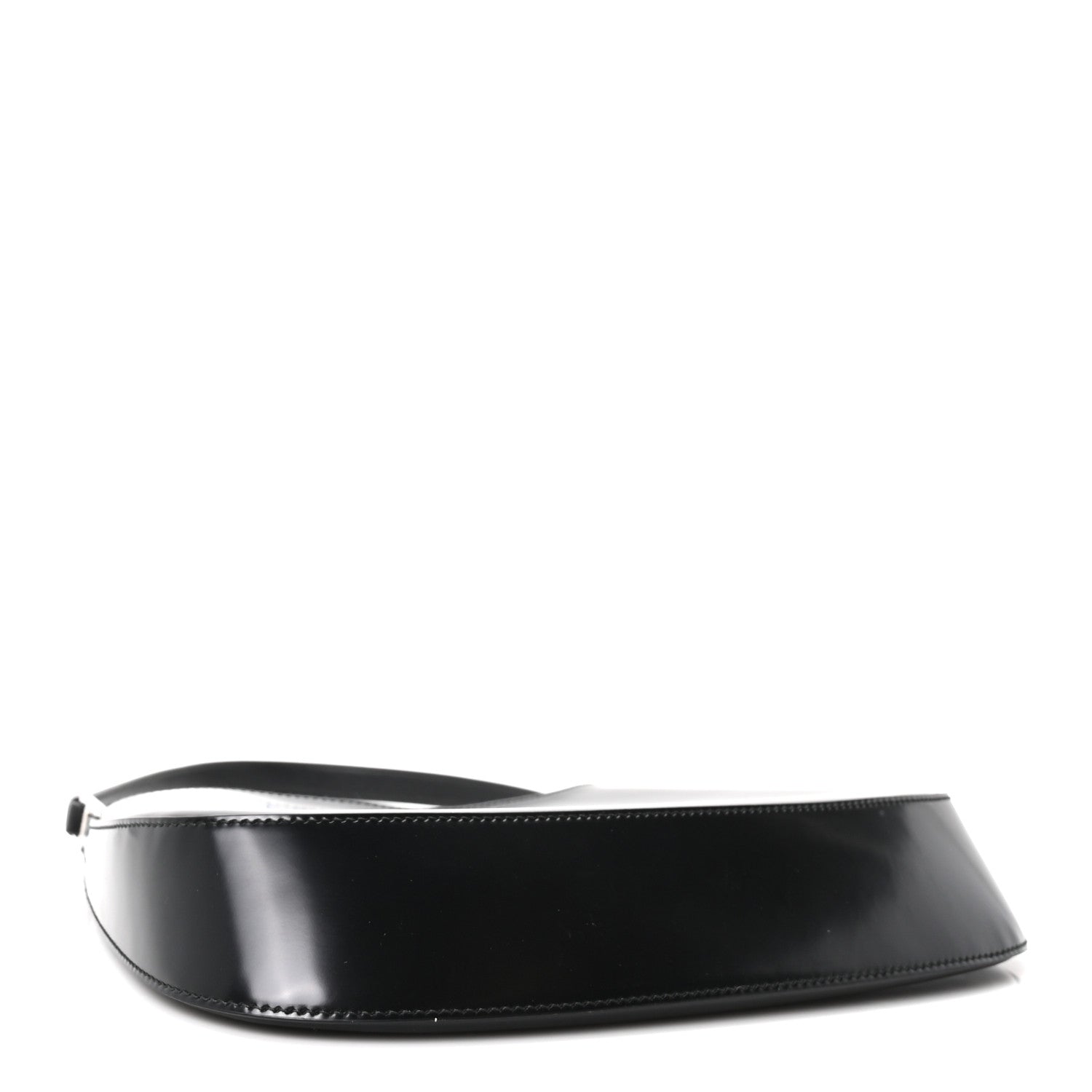 Prada Spazzolato Cleo Shoulder Bag Black 4 of 11