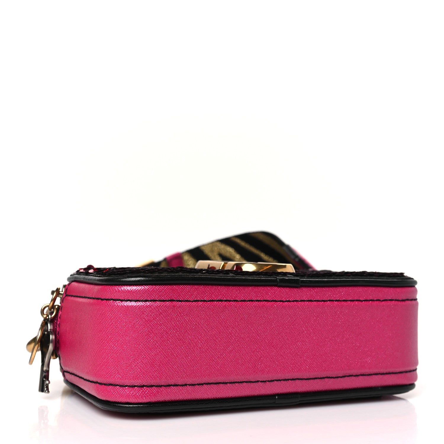 Marc Jacobs Calfskin Sequin Snapshot Camera Bag Pink 4 of 9
