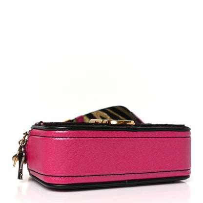 Marc Jacobs Calfskin Sequin Snapshot Camera Bag Pink 4 of 9