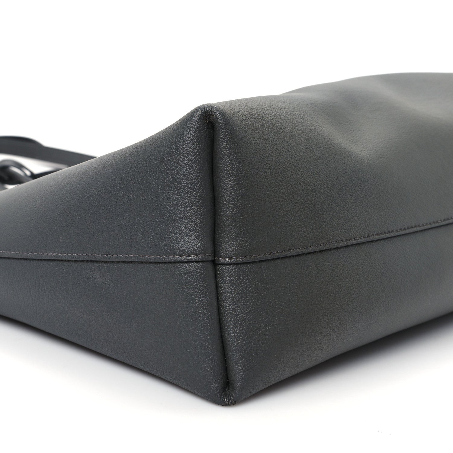 Saint Laurent Calfskin Large Shopping Tote Storm 10 of 12