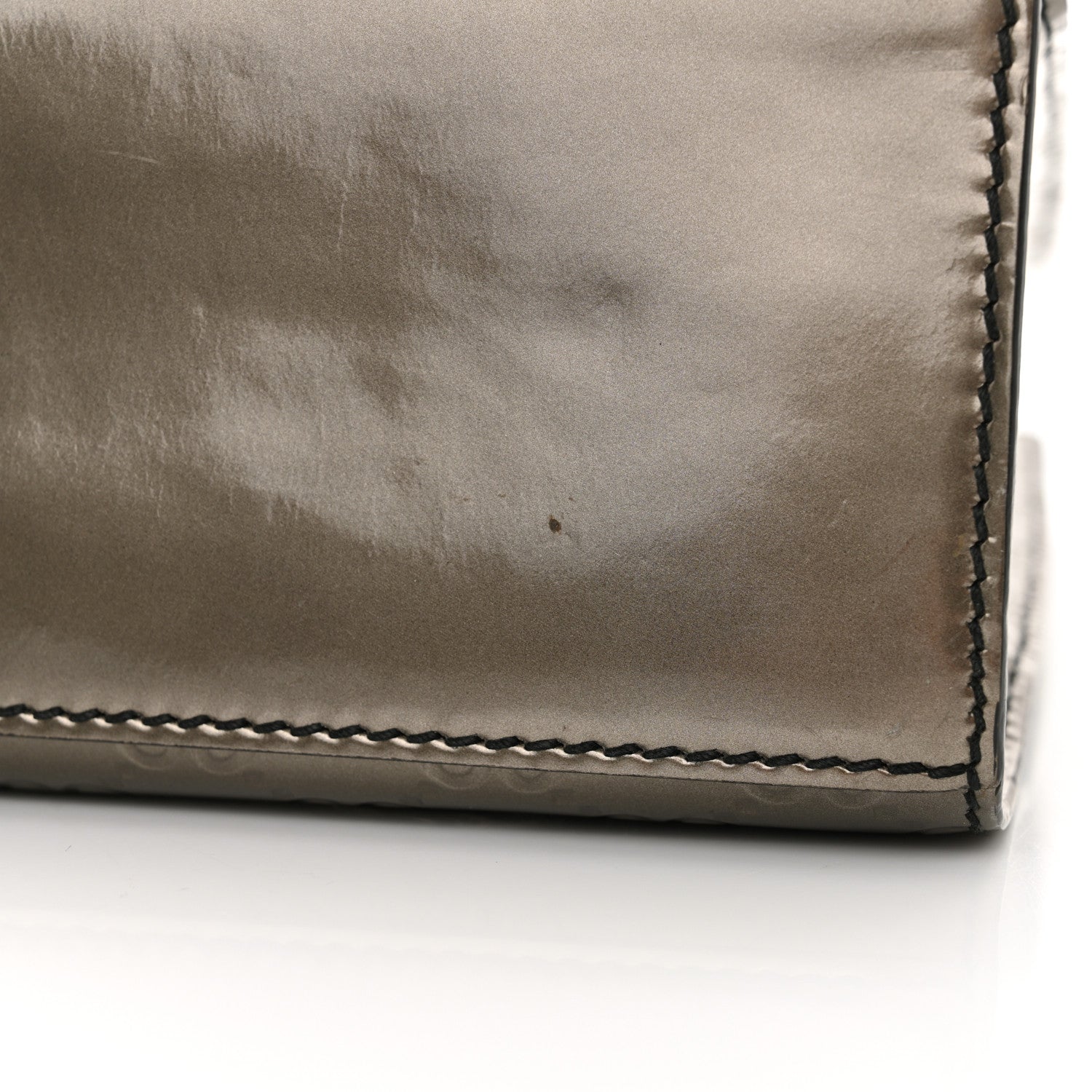 Gucci Shine Guccissima Large Emily Chain Shoulder Bag Sasso 12 of 13