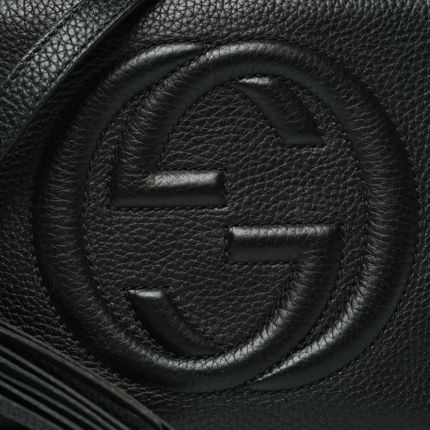 Gucci Pebbled Calfskin Small Soho Disco Bag Black 9 of 15