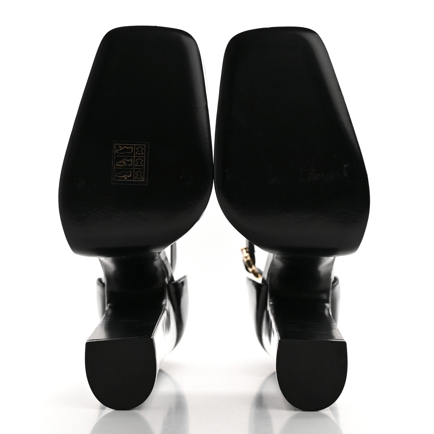 Valentino Garavani Patent DiscoBox 80/180mm Platform Pumps 40.5 Black 5 of 10