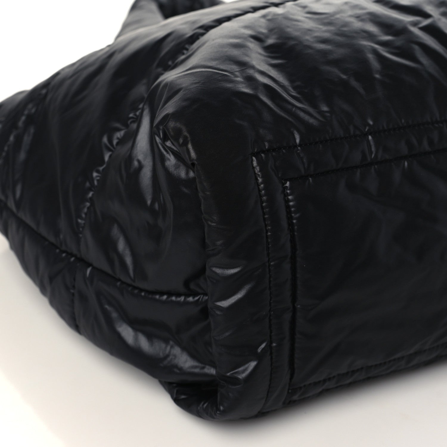 Chanel Nylon Quilted Medium Coco Cocoon Reversible Tote Black 8 of 9