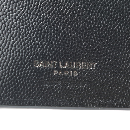 Saint Laurent Grain De Poudre Tiny Monogram Continental Wallet Black 6 of 7