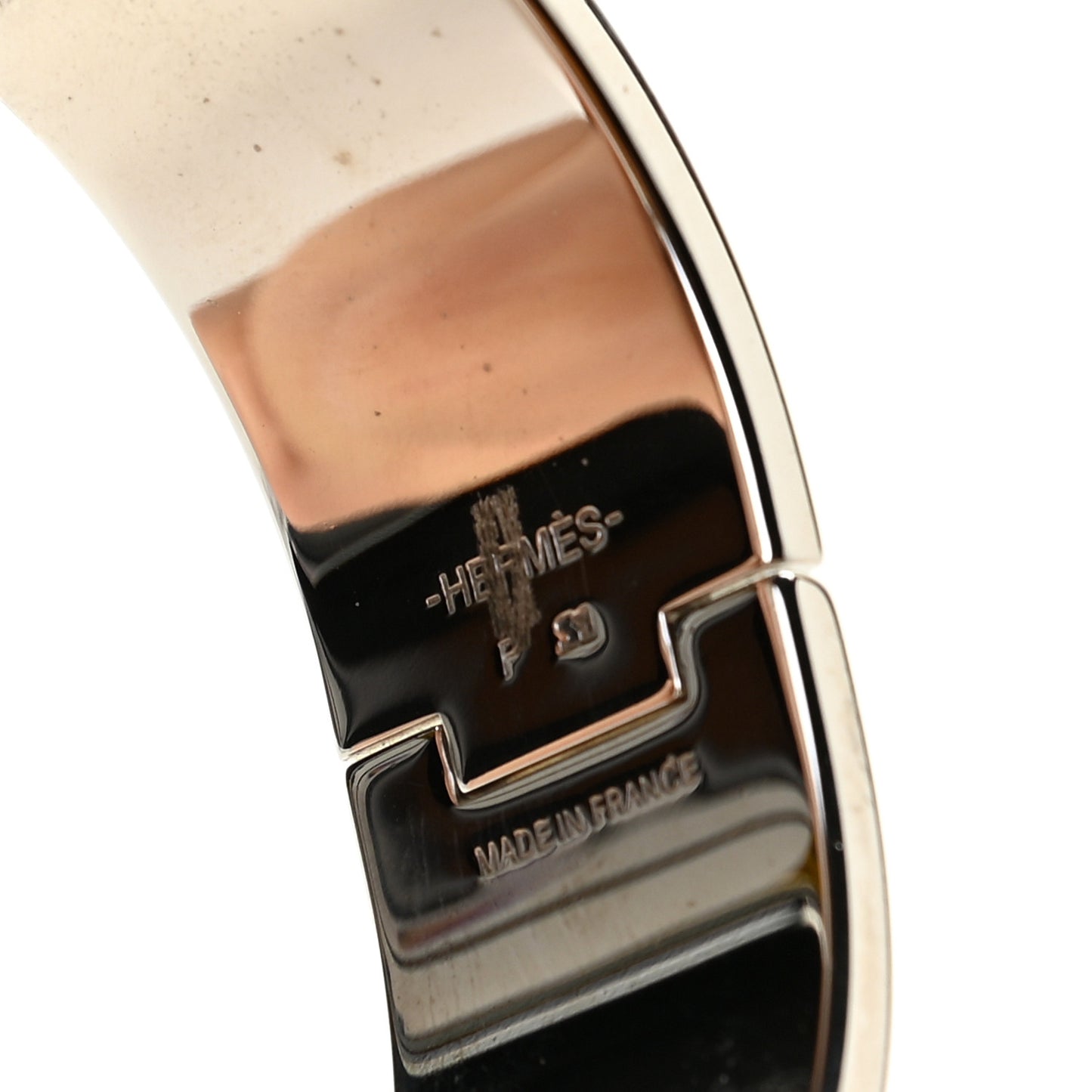 Enamel Wide Clic Clac H Bracelet PM Bleu Canard