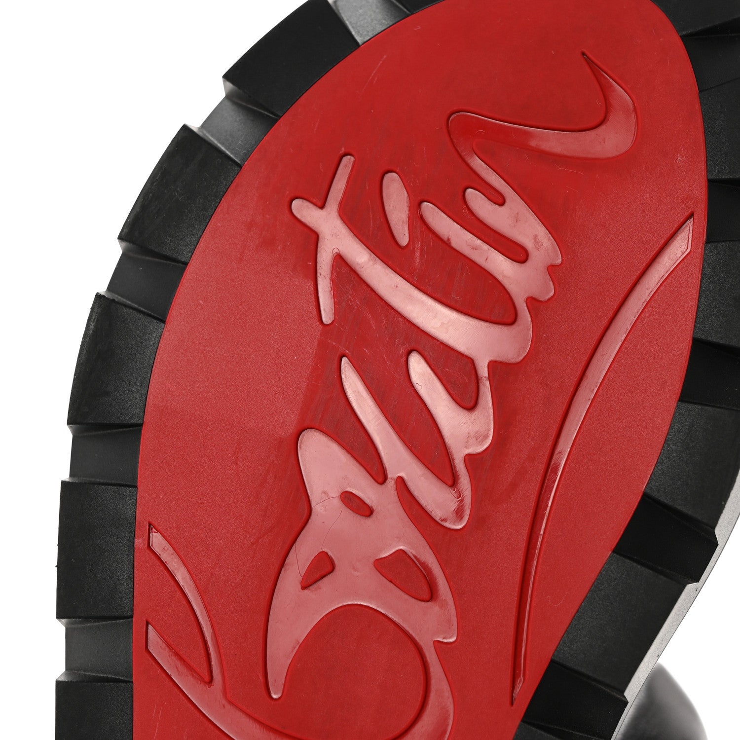 Christian Louboutin Calfskin Braided Just Brio Slide Sandals 36 Black 9 of 9