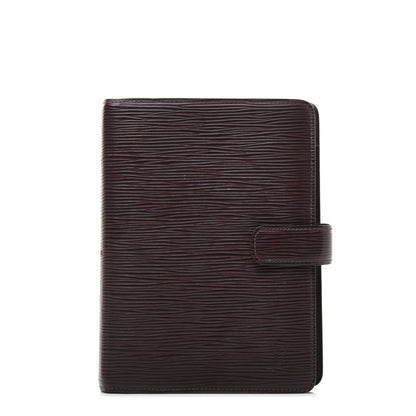 Louis Vuitton Epi Medium Ring Agenda Cover Moka 1 of 22