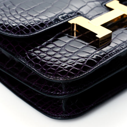 Hermes Shiny Constance 18 Aubergine 9 of 11