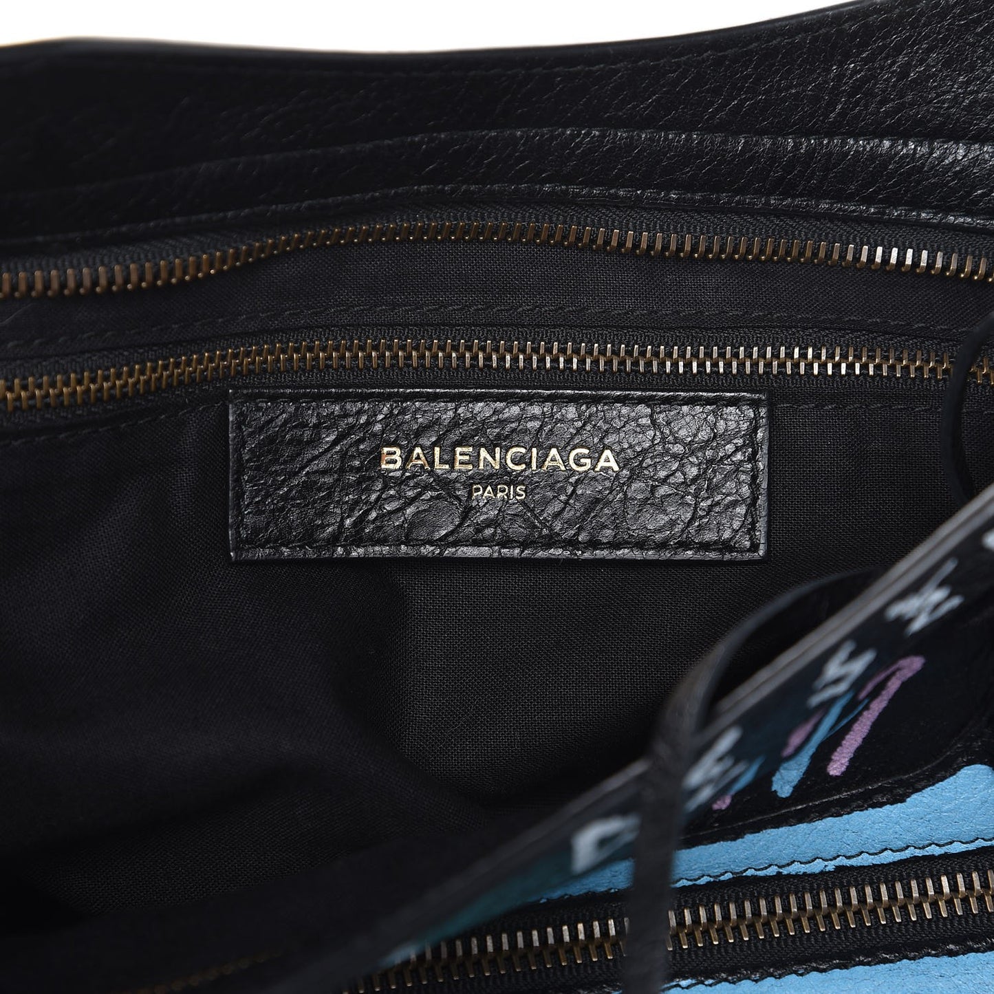 Agneau Graffiti All Over Classic Hardware City Black Multicolor