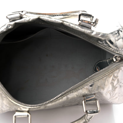 Louis Vuitton Monogram Miroir Speedy 30 Silver 5 of 22