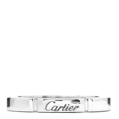 Cartier 18K White Gold 2.5mm Maillon Panthere Wedding Band Ring 49 5 1 of 4