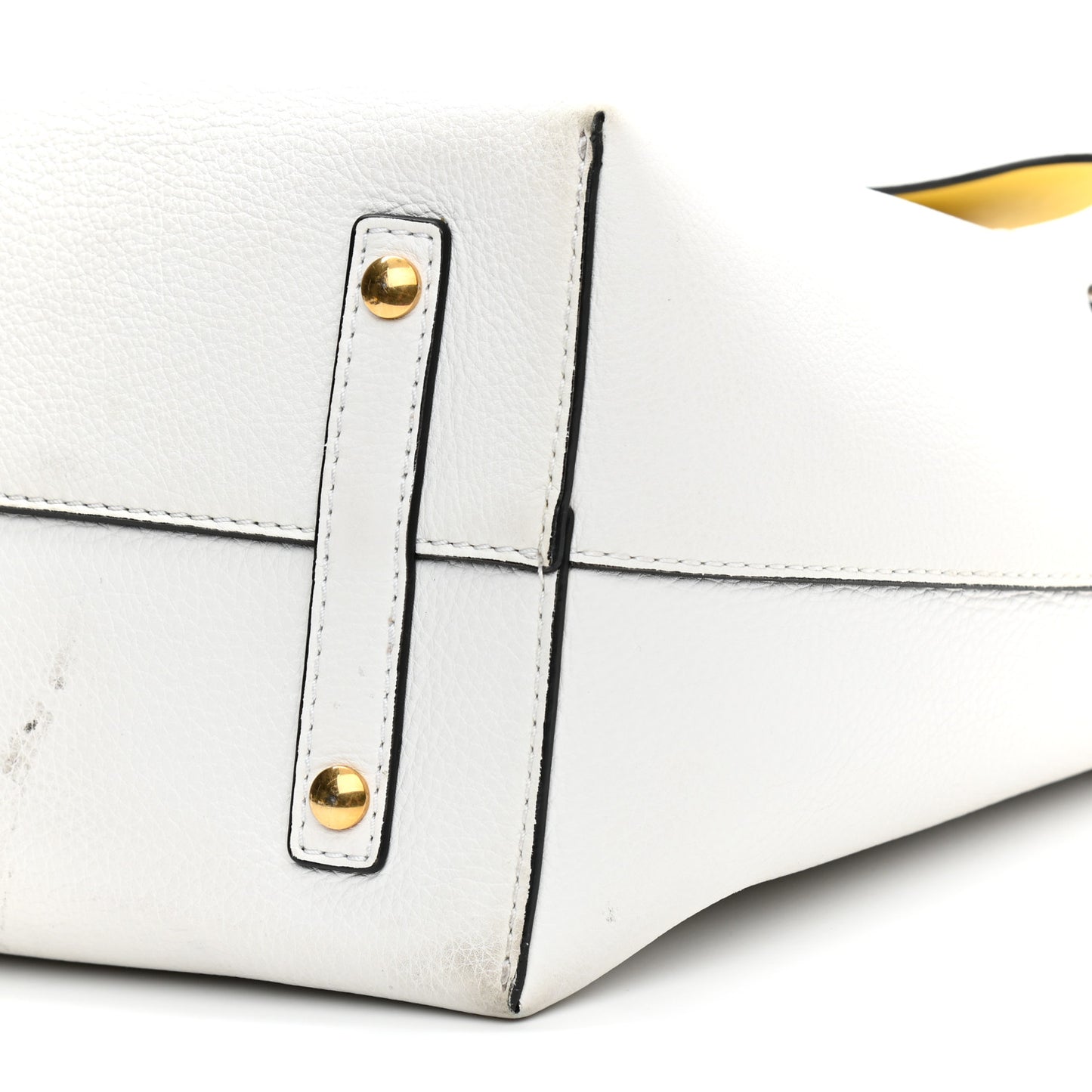 Soft Grain Calfskin Medium Belt Bag Chalk White