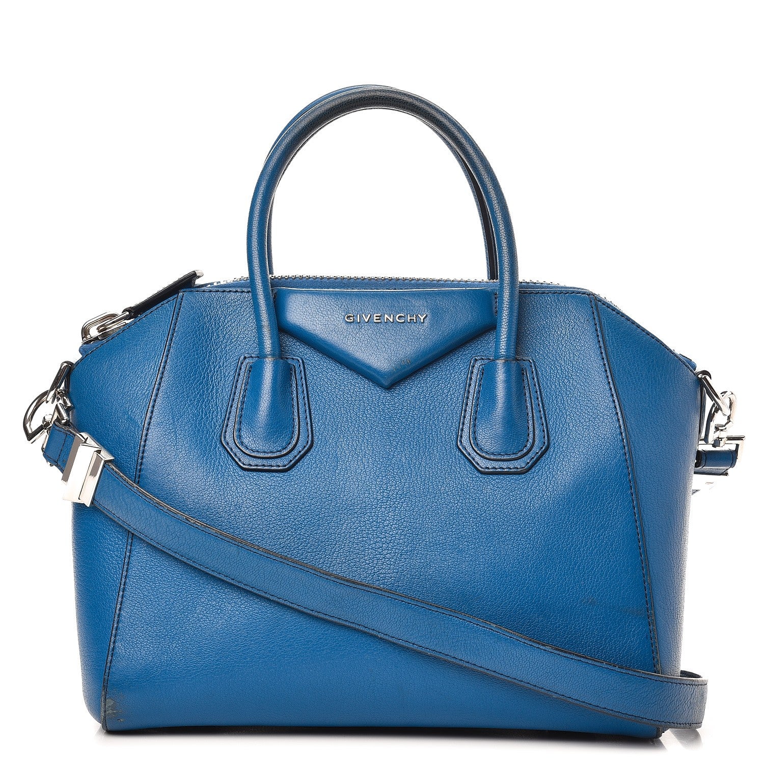 Givenchy Sugar Goatskin Small Antigona Dark Blue 1 of 12