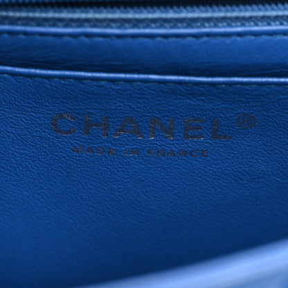 Chanel Lambskin Quilted Mini Square Flap Blue 6 of 10