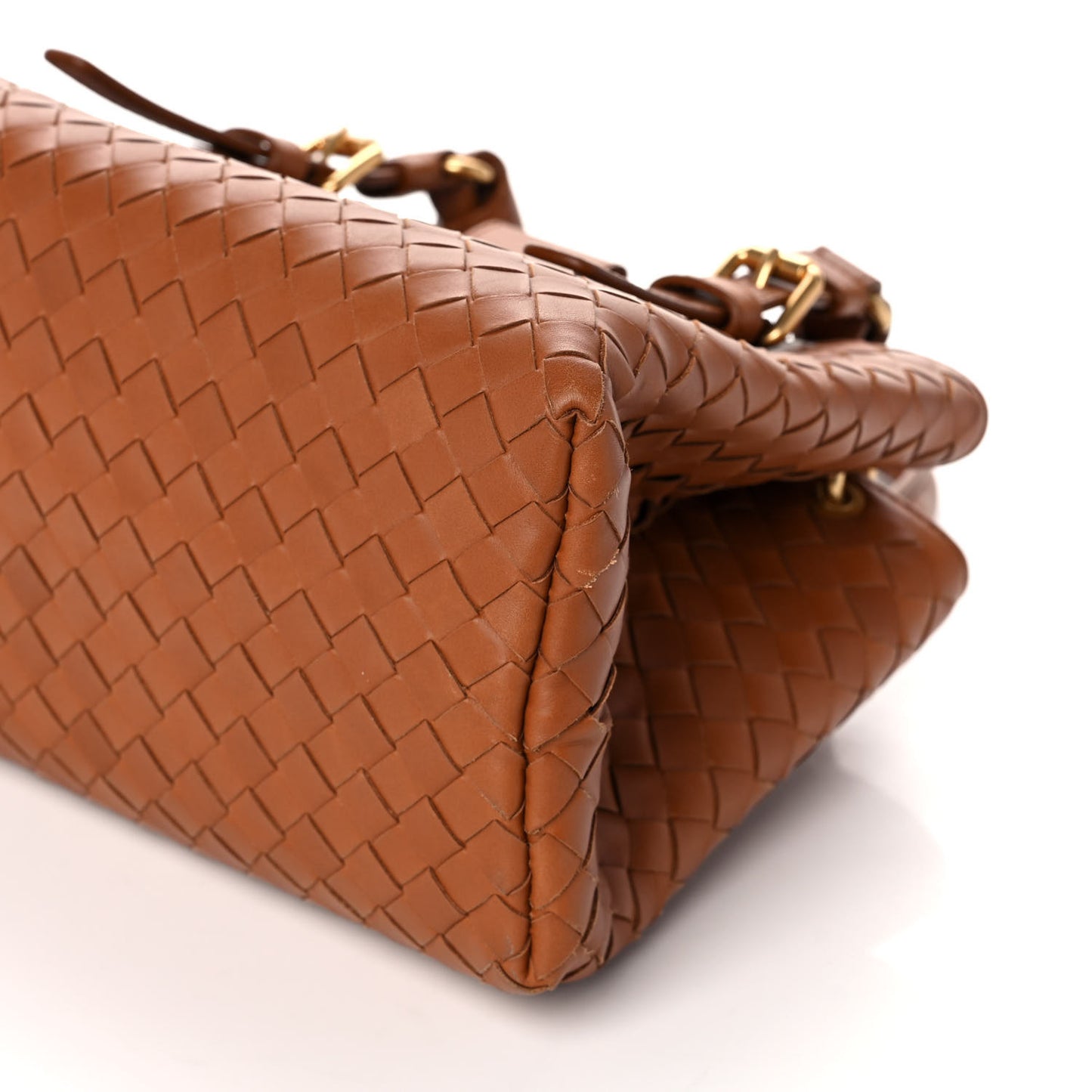 Calfskin Intrecciato Mini Roma Noce