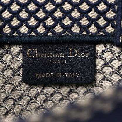 Christian Dior Embroidered La Lune Tarot Vertical Book Tote Blue 6 of 11