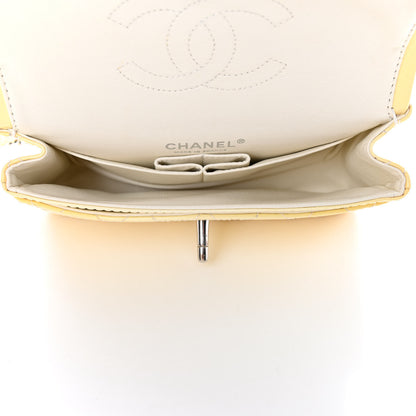 Chanel Patent Quilted Medium Double Flap Ivory 4 of 8