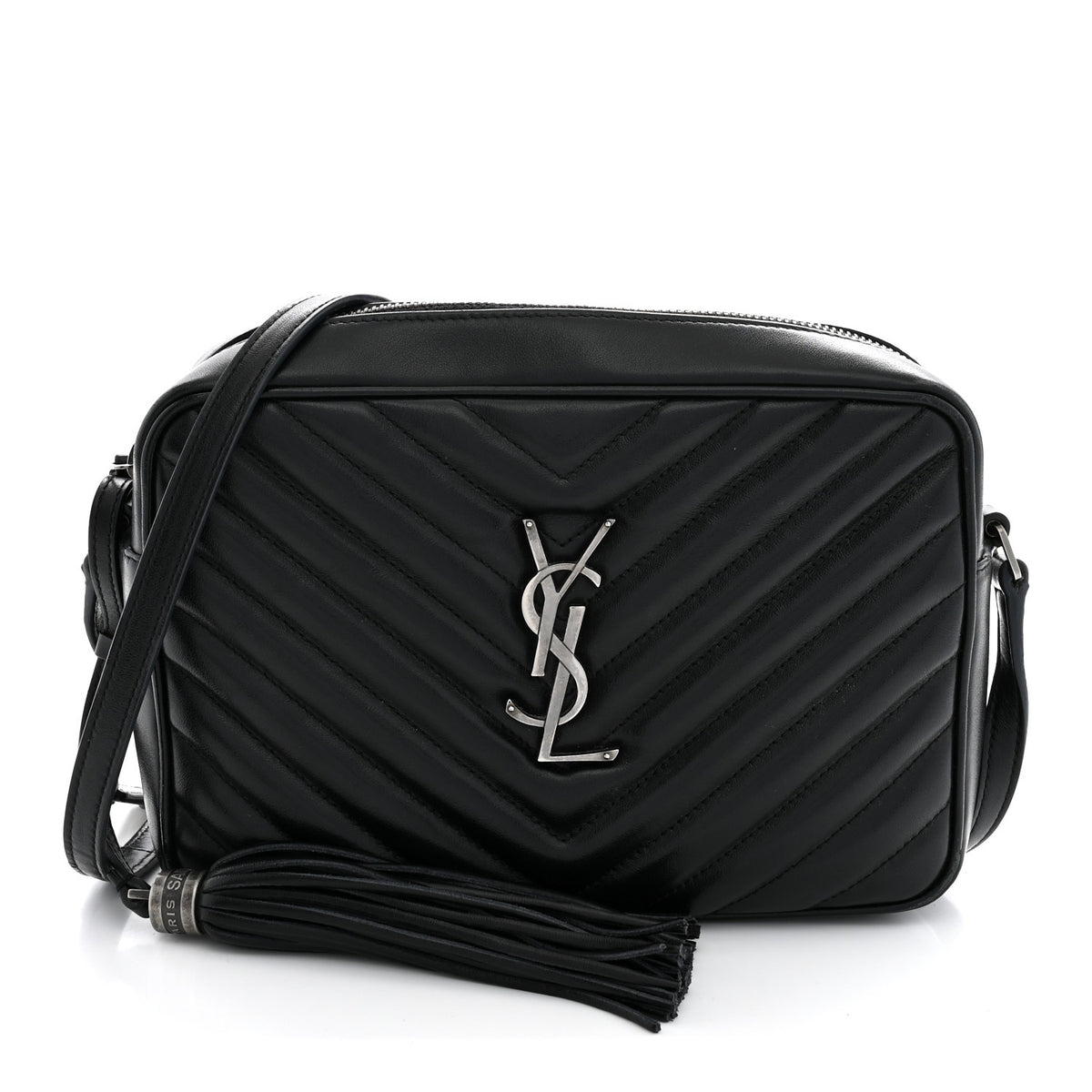 Saint Laurent Calfskin Matelasse Monogram Lou Camera Bag Black 1 of 14