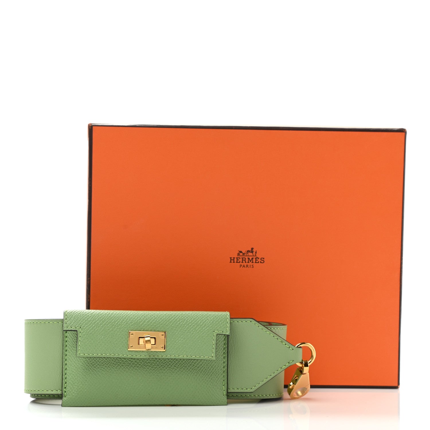 Hermes Swift Epsom Pocket Kelly Shoulder Strap Vert Criquet 6 of 6