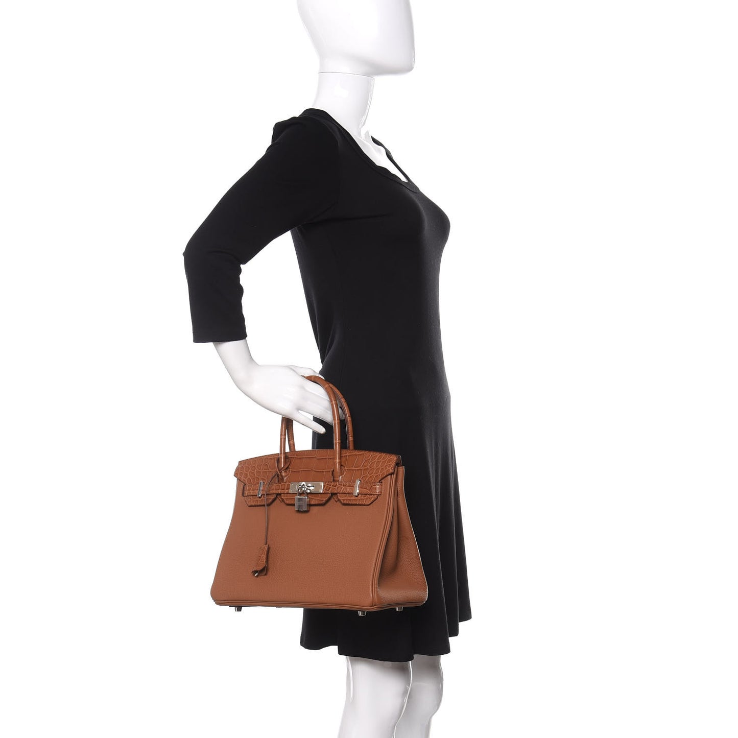 Togo Matte Alligator Birkin Touch 30 Gold
