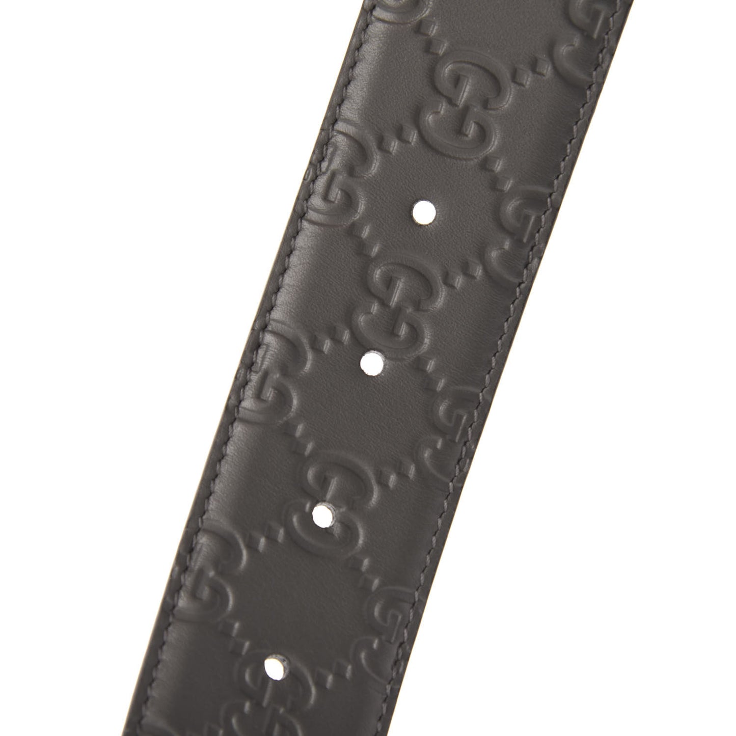 Guccissima Interlocking G Belt 90 36 Grey