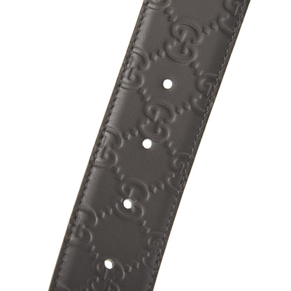 Gucci Guccissima Interlocking G Belt 90 36 Grey 4 of 5