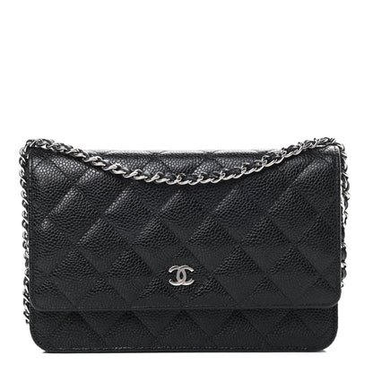 Chanel Caviar Quilted Wallet On Chain WOC Black 1 of 12