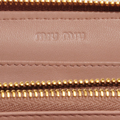 Miu Miu Matelasse Zip Around Wallet Cammeo 7 of 9