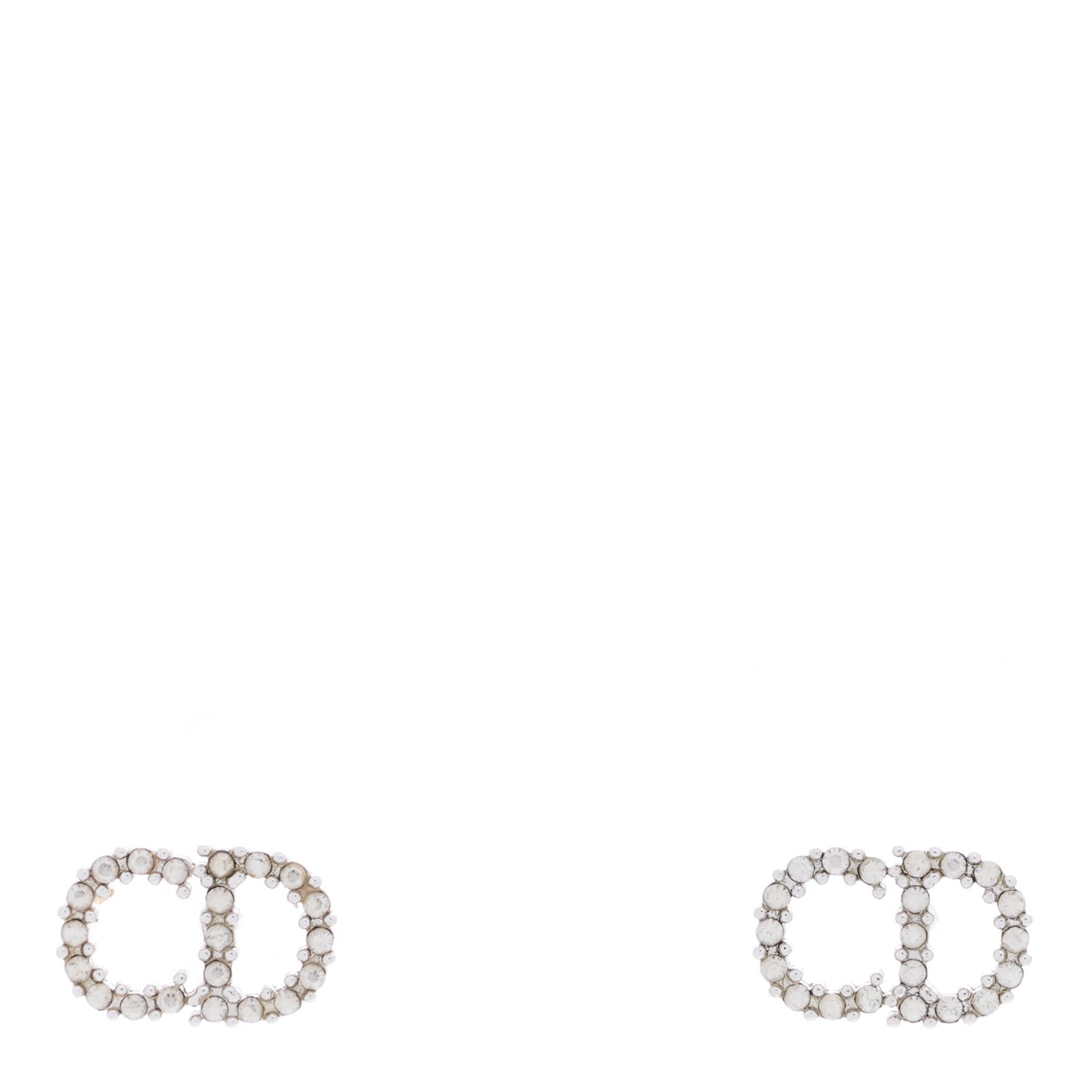 Crystal Clair D Lune Earrings Silver