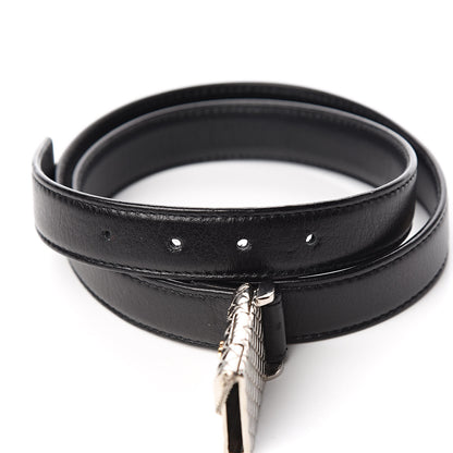 Chanel Calfskin Flap Bag Belt 75 30 Black 5 of 8
