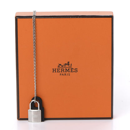 Hermes Swift Small O'Kelly Pendant Necklace Black 8 of 8