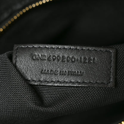 Saint Laurent Linen Calfskin Rive Gauche Tote Natural Black 8 of 10