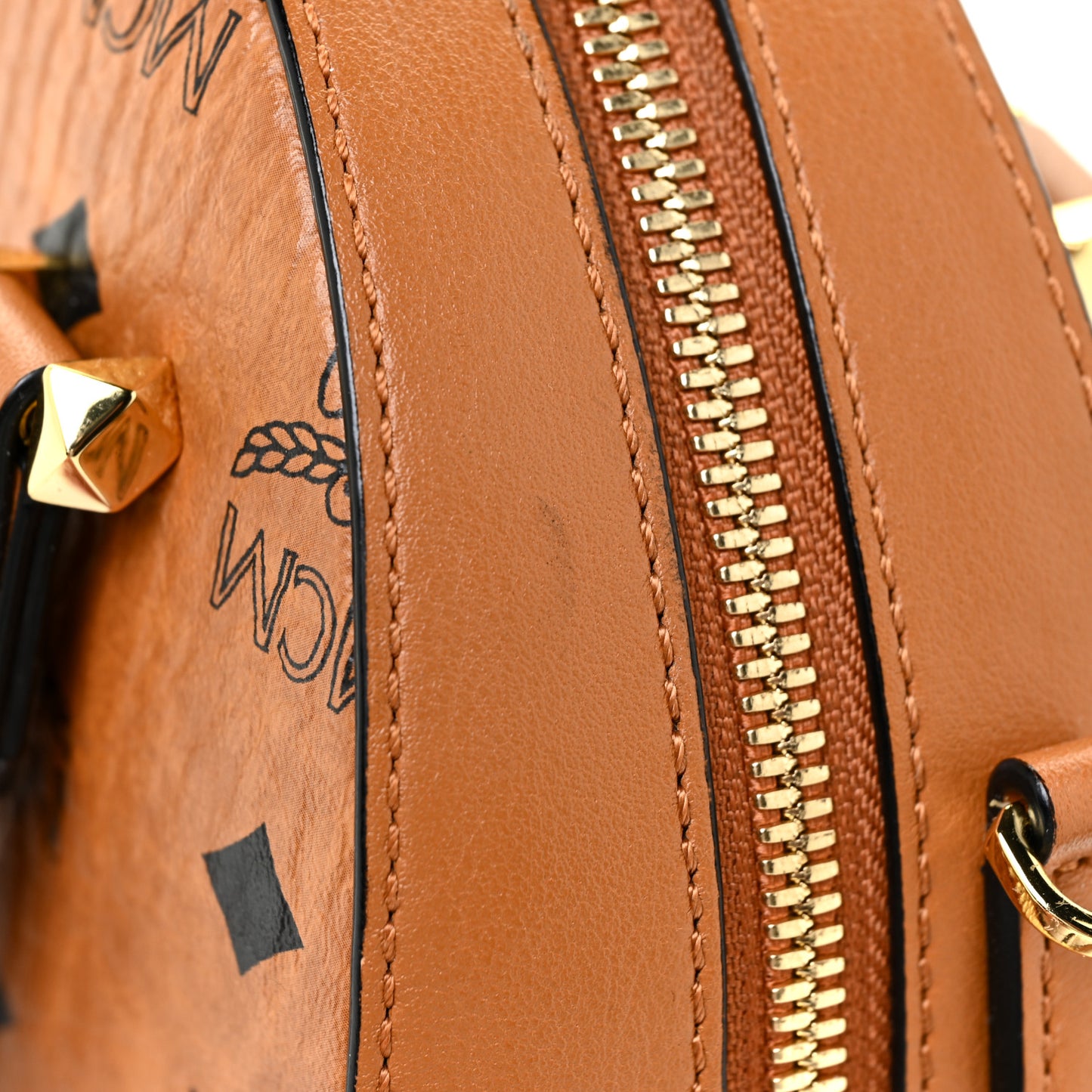 Visetos Essential Small Disco Tote Cognac