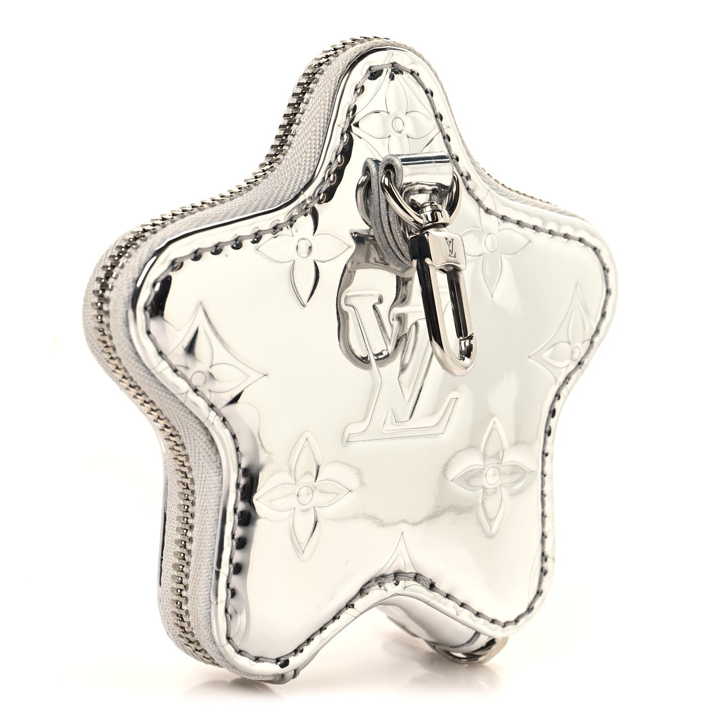 Monogram Spark Coin Purse Silver