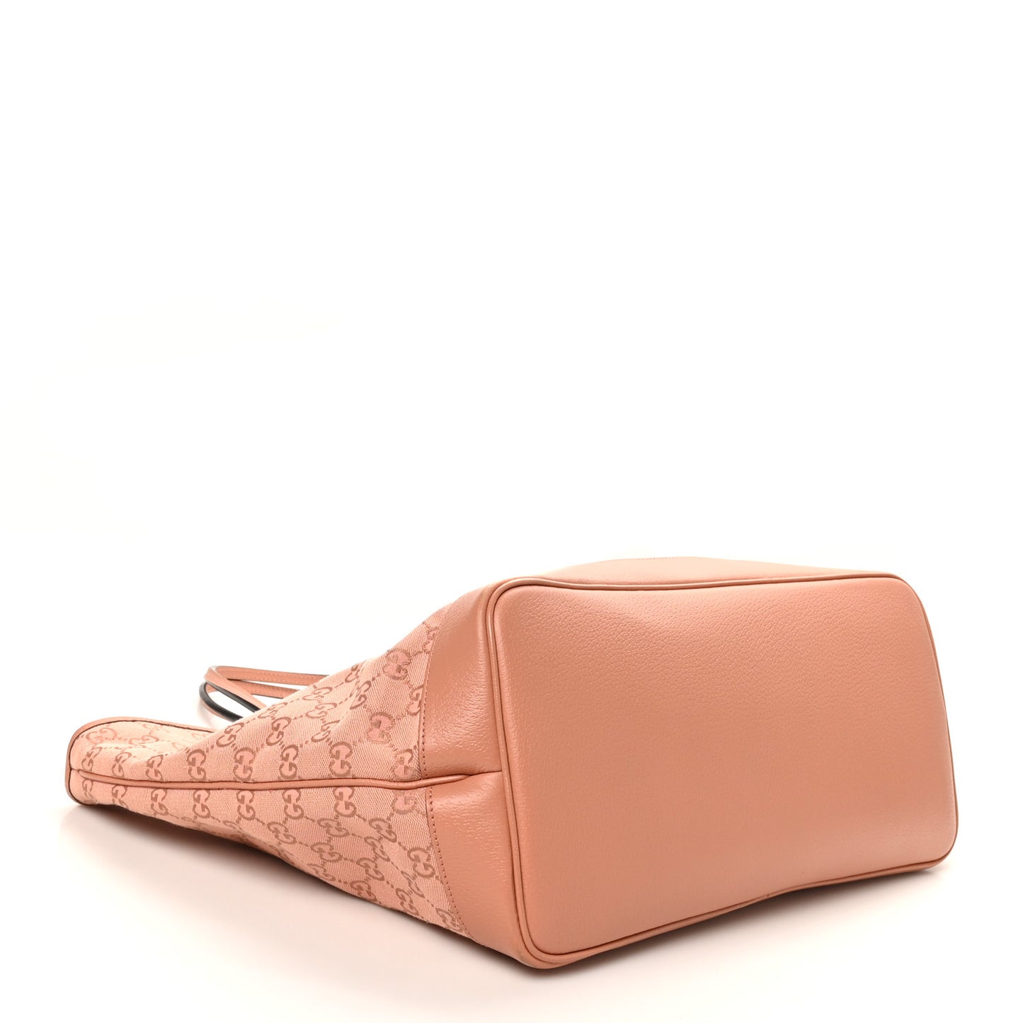 Monogram Textured Dollar Calfskin Large Ophidia Shopping Tote Cloche Rose Pink