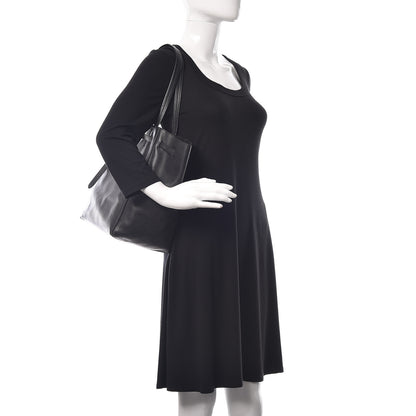 Celine Soft Grained Calfskin Small Belt Cabas Phantom Black 2 of 11