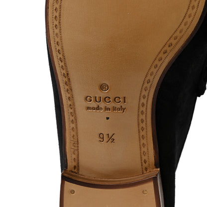 Gucci Suede Mens 1953 Horsebit Loafers 9.5 Black 6 of 8