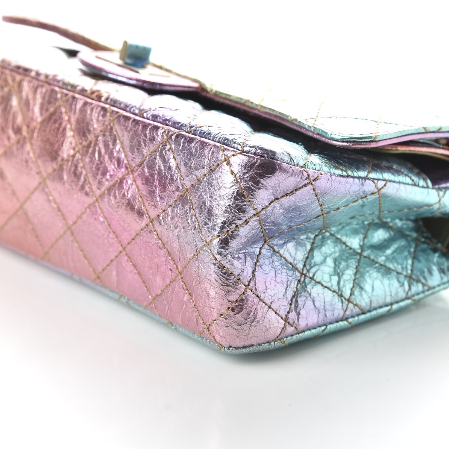Chanel Metallic Goatskin Quilted 2.55 Reissue 225 Flap Multicolor 7 of 10